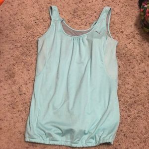 Workout top with built in bra